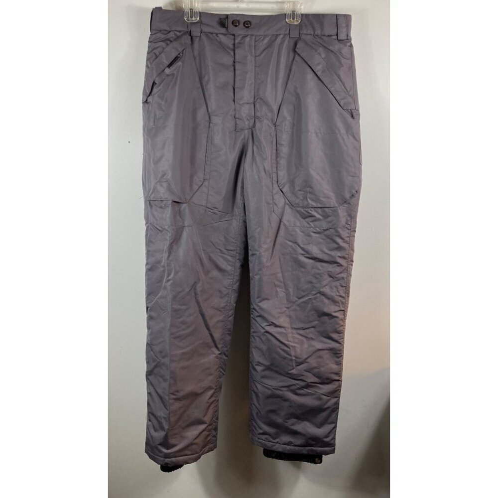 Mens Snozu Gray Insulated Waterproof Adjustable SnowBoard Ski Pants‎ XL
